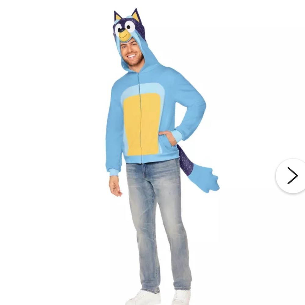 Adult Bandit Costume Top - Bluey